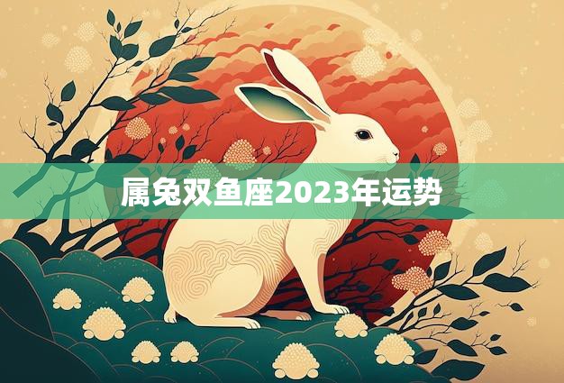 属兔双鱼座2023年运势(好运连连财源滚滚)
