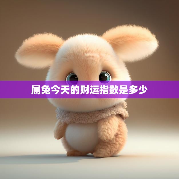 属兔今天的财运指数是多少(看运势把握财富)