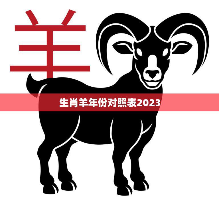 生肖羊年份对照表2023(2023年是哪些生肖的本命年)