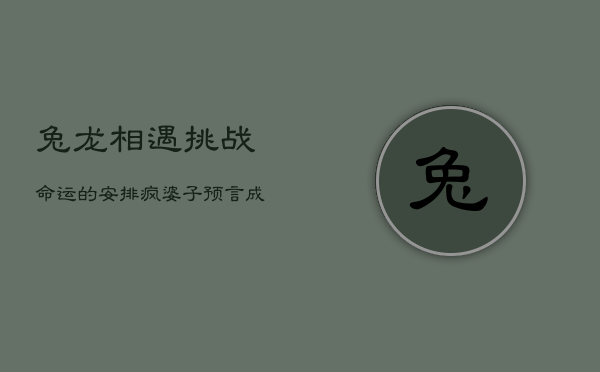 兔龙相遇,挑战命运的安排:疯婆子预言成真? 兔龙相遇,挑战命运的安排:疯婆子预言成真?