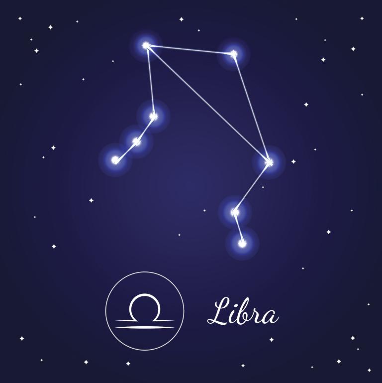 天秤座水墨星盘